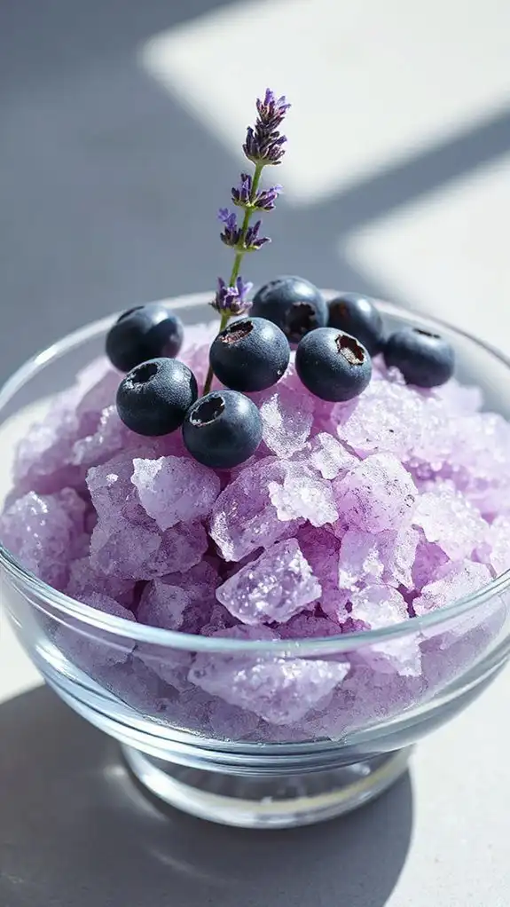 blueberry lavender frozen treat