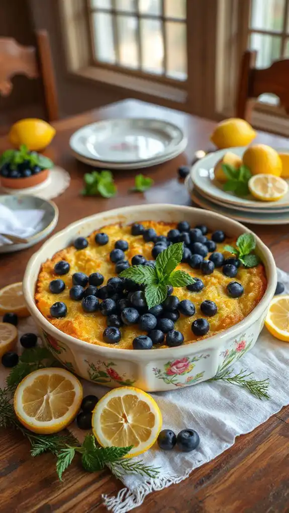 blueberry lemon breakfast casserole blueberry lemon breakfast casserole