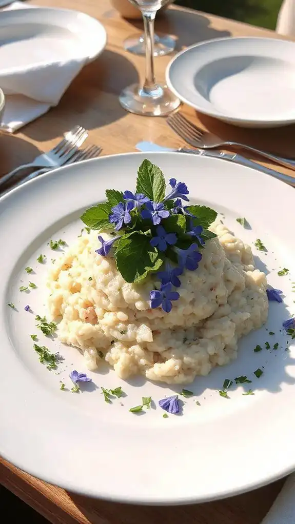 borage infused creamy risotto recipe borage infused creamy risotto recipe