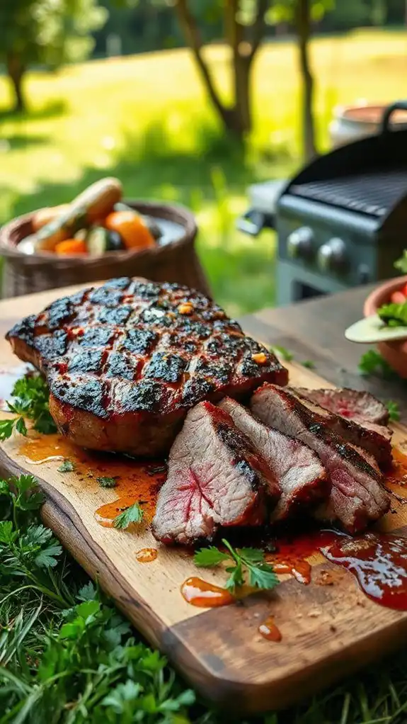 bourbon glazed sirloin bbq recipe