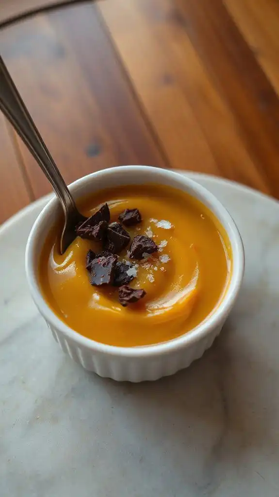 bourbon infused butterscotch dessert