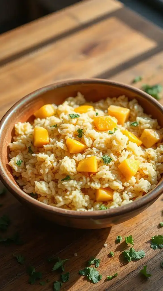 brazilian rice with pequi