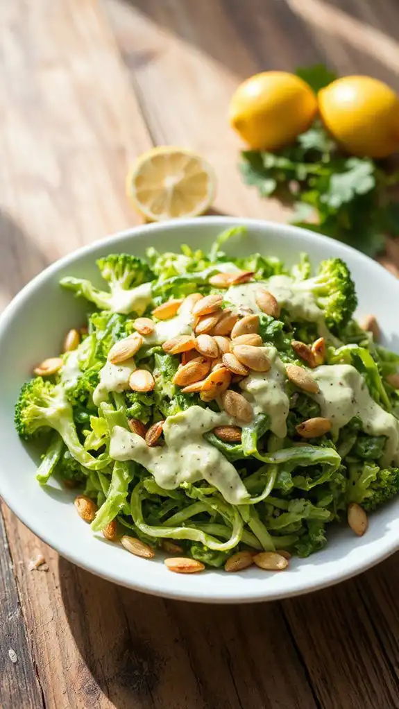 broccoli slaw with dressing