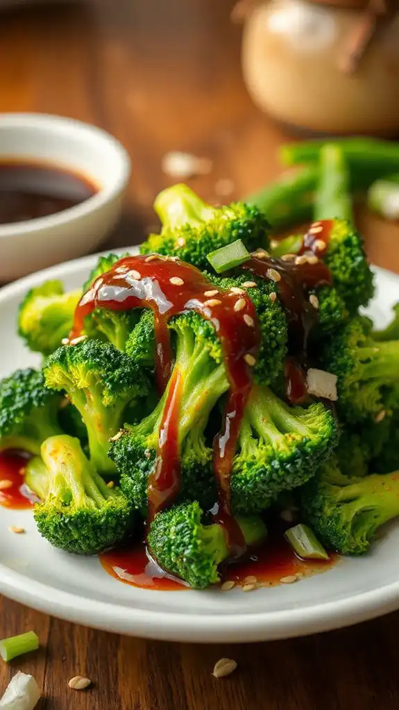 broccoli with teriyaki glaze broccoli with teriyaki glaze