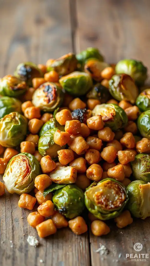 brussels sprouts chickpea salad