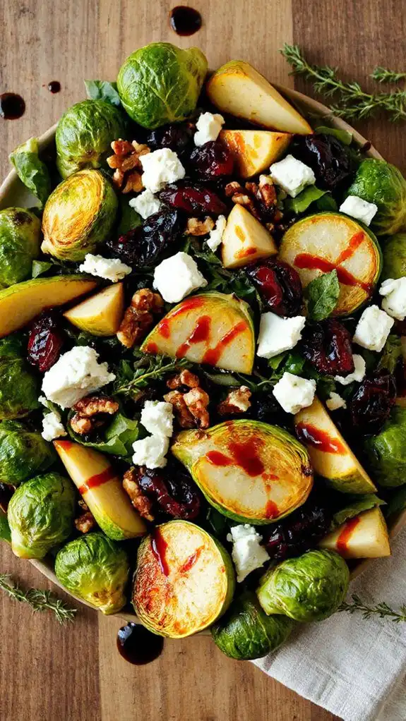 brussels sprouts pear balsamic salad brussels sprouts pear balsamic salad