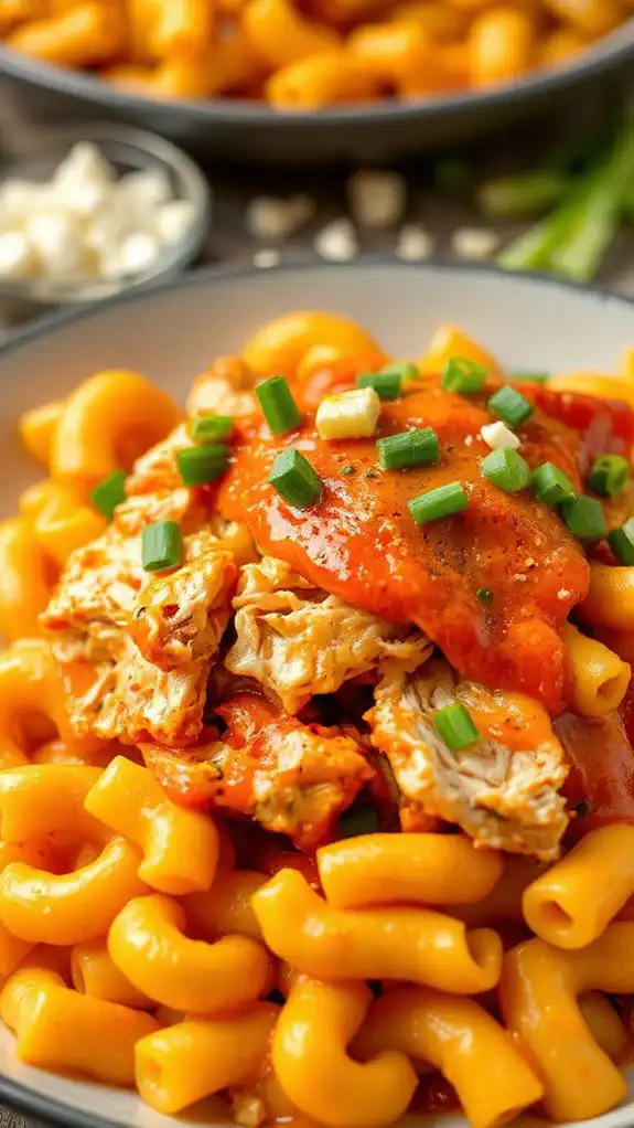 buffalo chicken mac and cheese