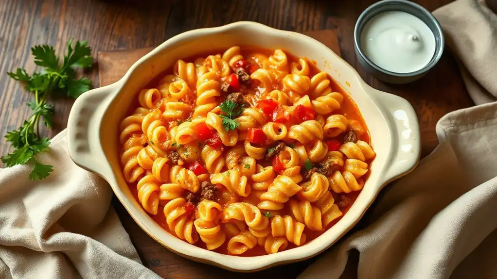 buffalo ranch hamburger casserole