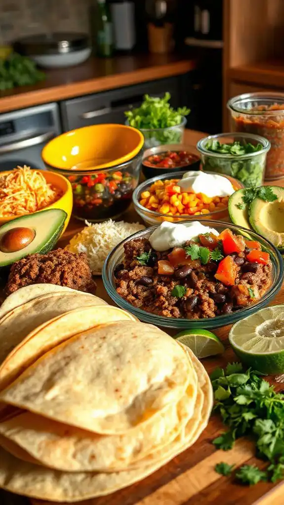 build your own tacos