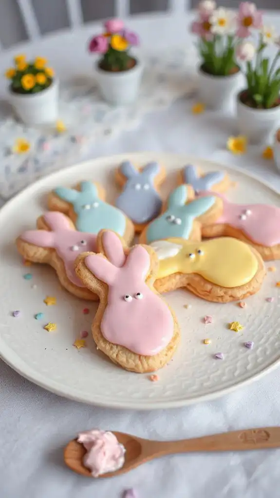 bunny shaped cookie sandwiches recipe