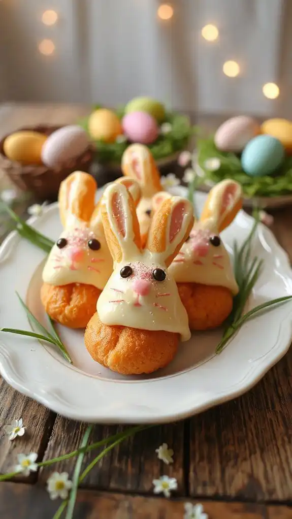 bunny shaped dessert pastries bunny shaped dessert pastries