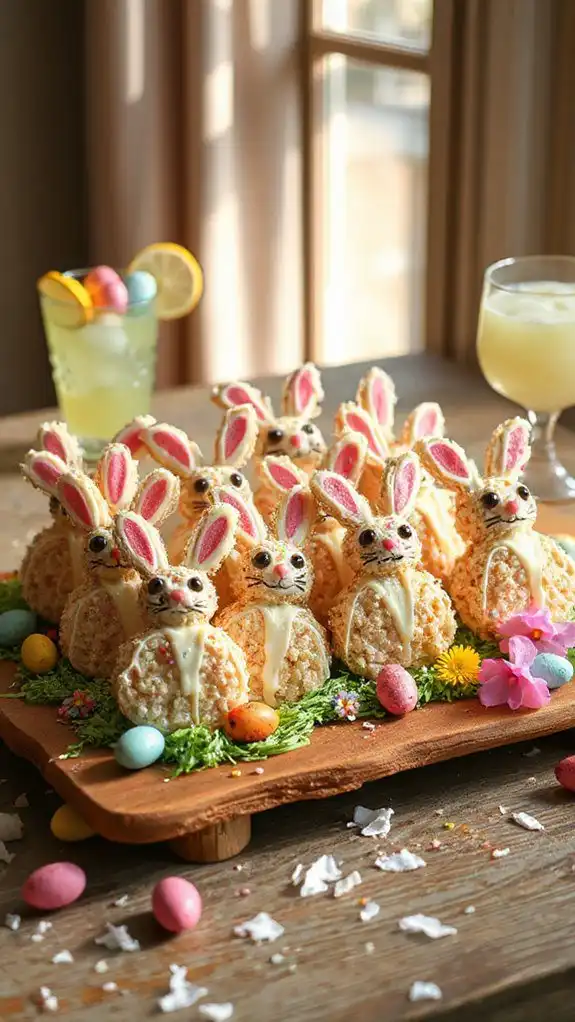 bunny shaped rice krispie treats bunny shaped rice krispie treats