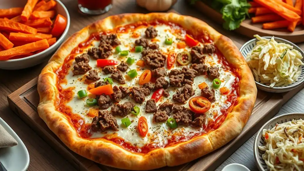 burger and pizza fusion