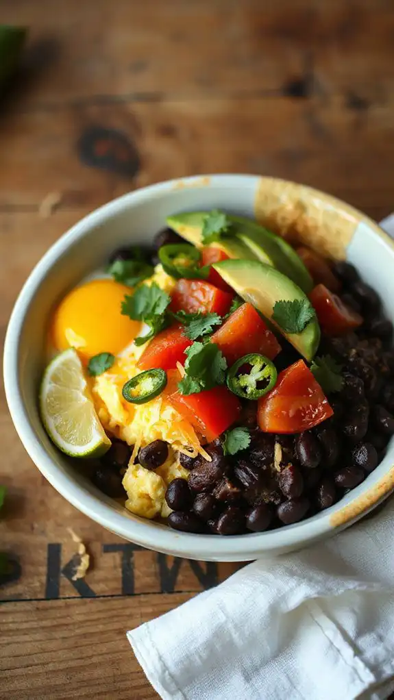 burrito bowl breakfast delight