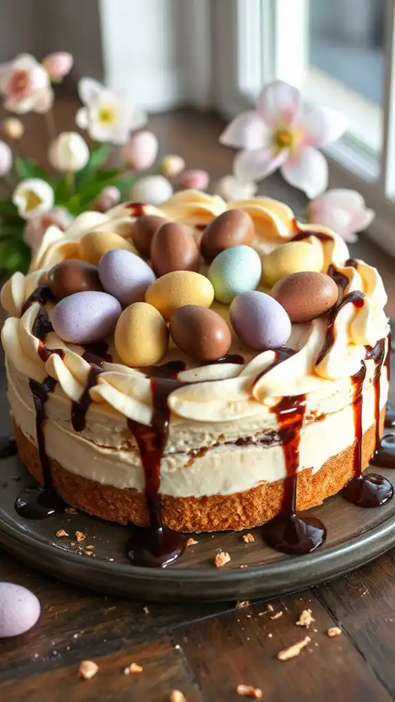 cadbury egg cheesecake delight