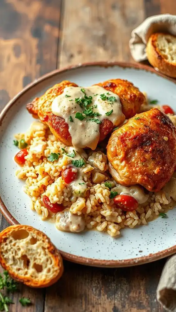 cajun chicken rice dish