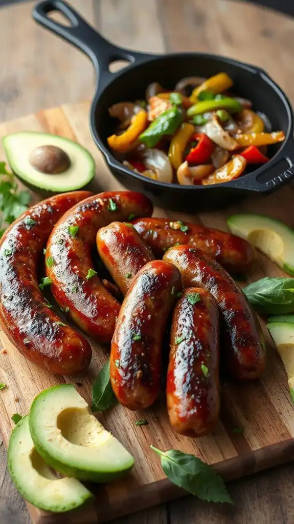 cajun flavored spicy sausage