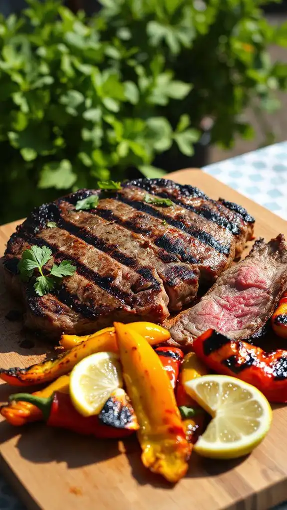 cajun spiced grilled skirt steak