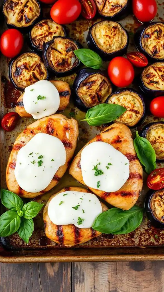 caprese inspired chicken dish