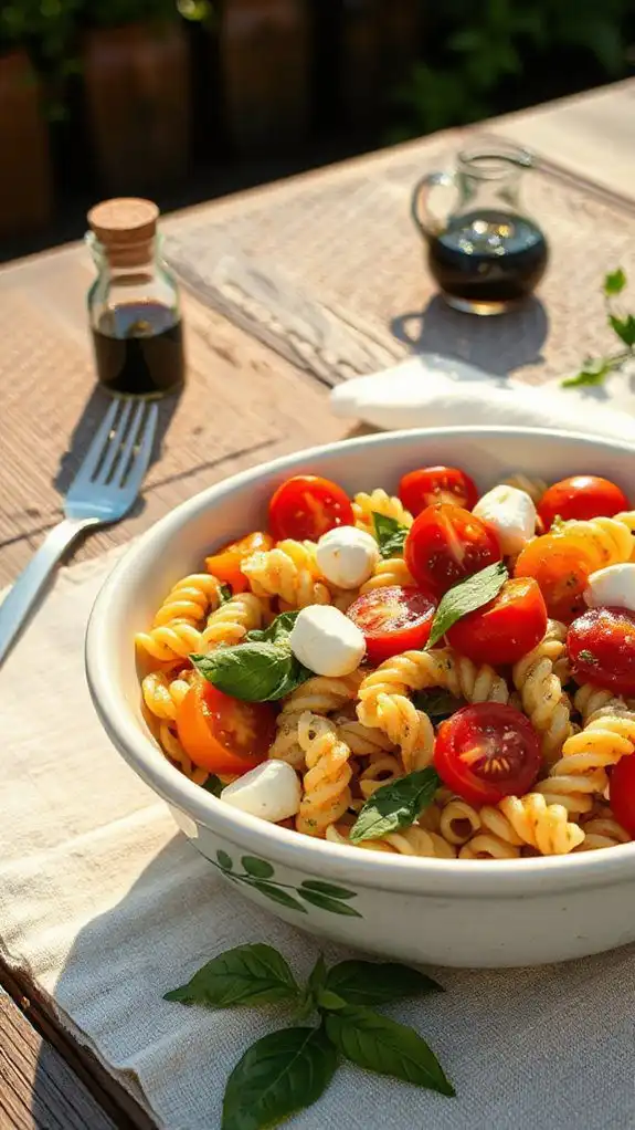 caprese inspired pasta salad caprese inspired pasta salad