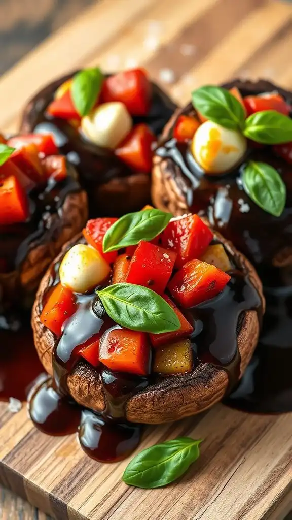 caprese mushroom dish recipe
