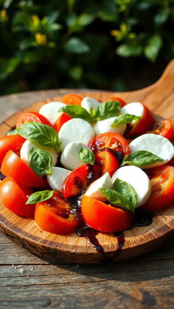 caprese salad with balsamic