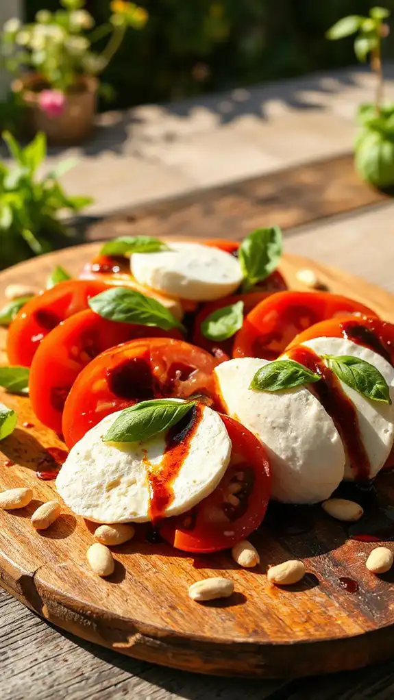 caprese salad with balsamic caprese salad with balsamic