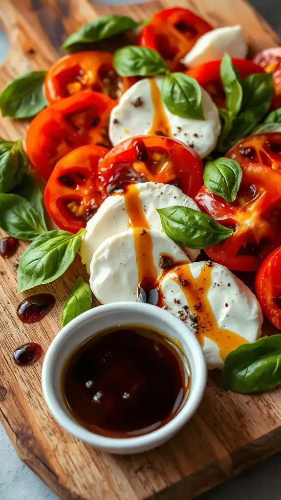caprese salad with balsamic caprese salad with balsamic
