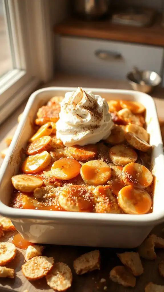 caramelized banana bread pudding caramelized banana bread pudding