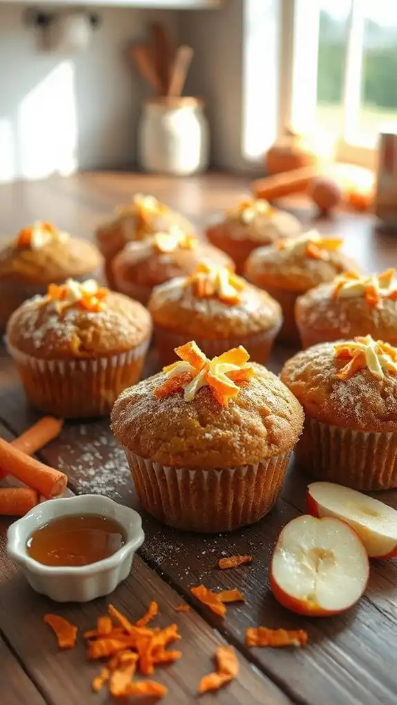 carrot and applesauce muffins
