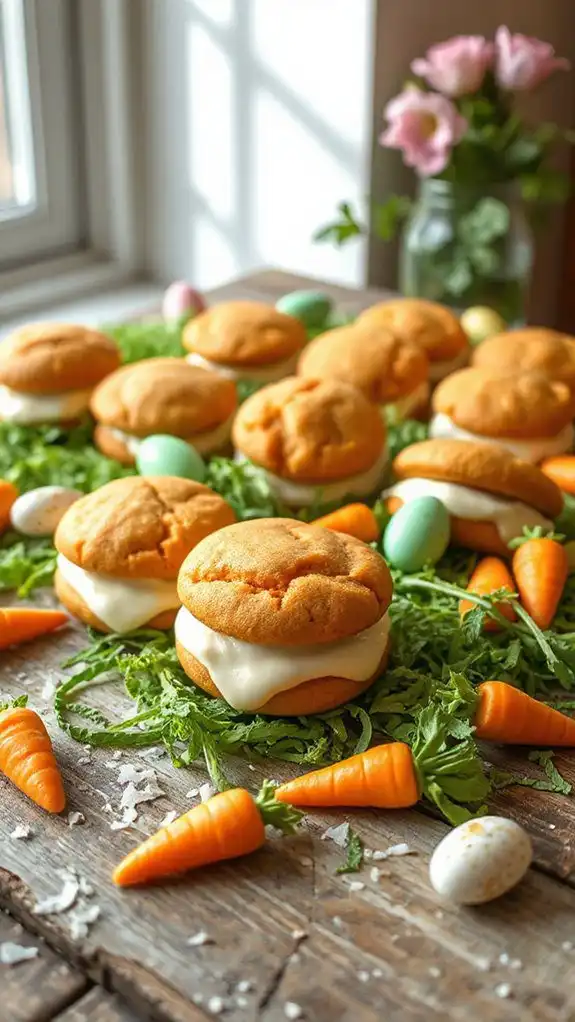 carrot cake dessert sandwiches