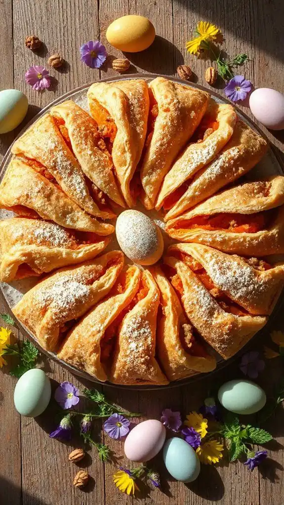 carrot cake pastry bundles