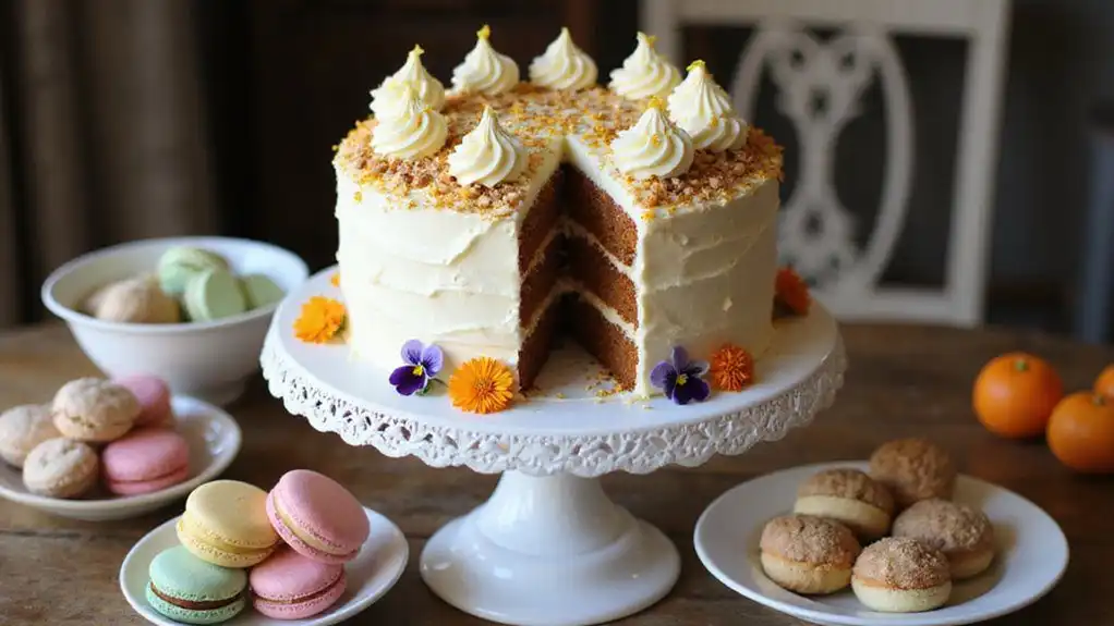 carrot cake with frosting