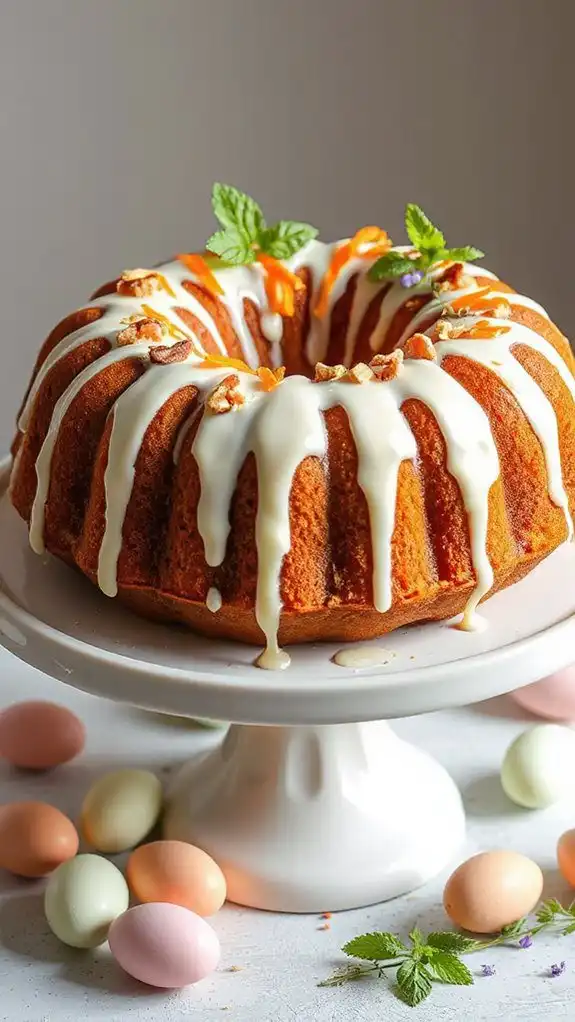 carrot cake with glaze carrot cake with glaze