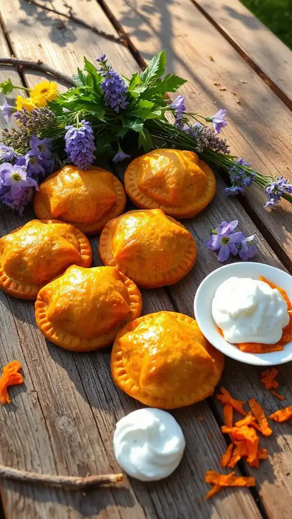 carrot filled pastry treats