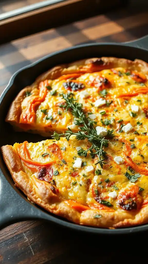carrot thyme frittata recipe