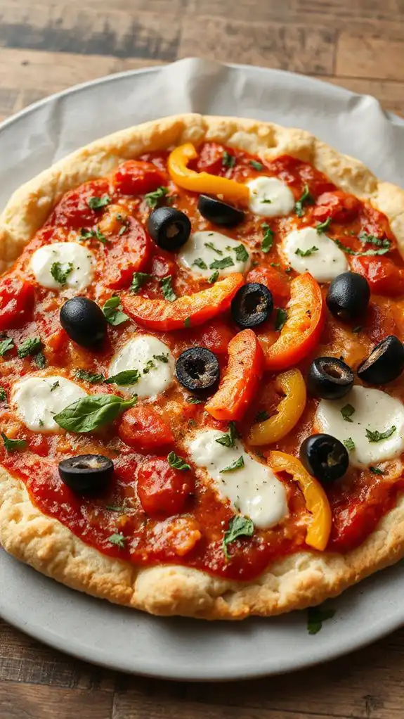 cauliflower based pizza base