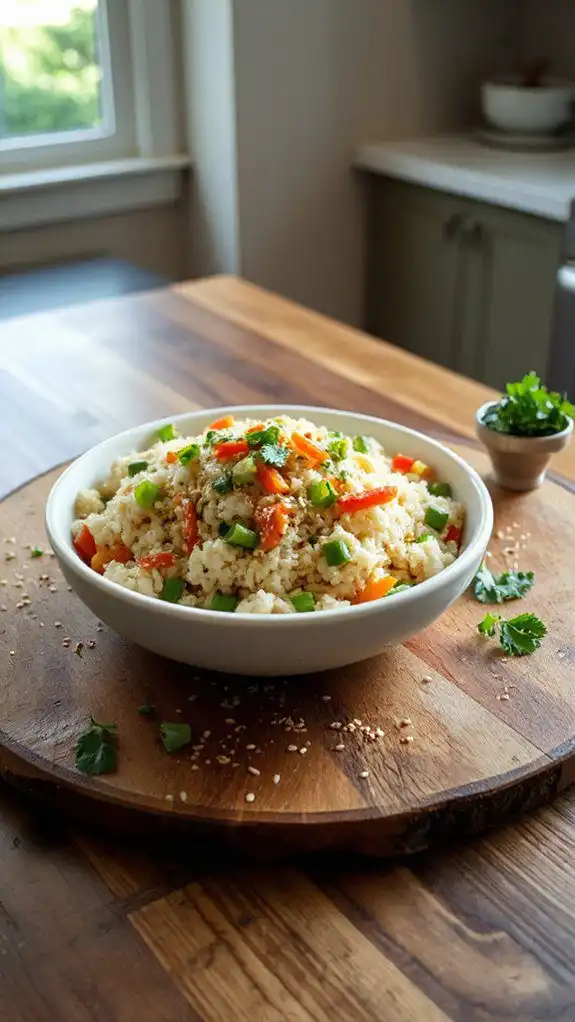 cauliflower based rice alternative