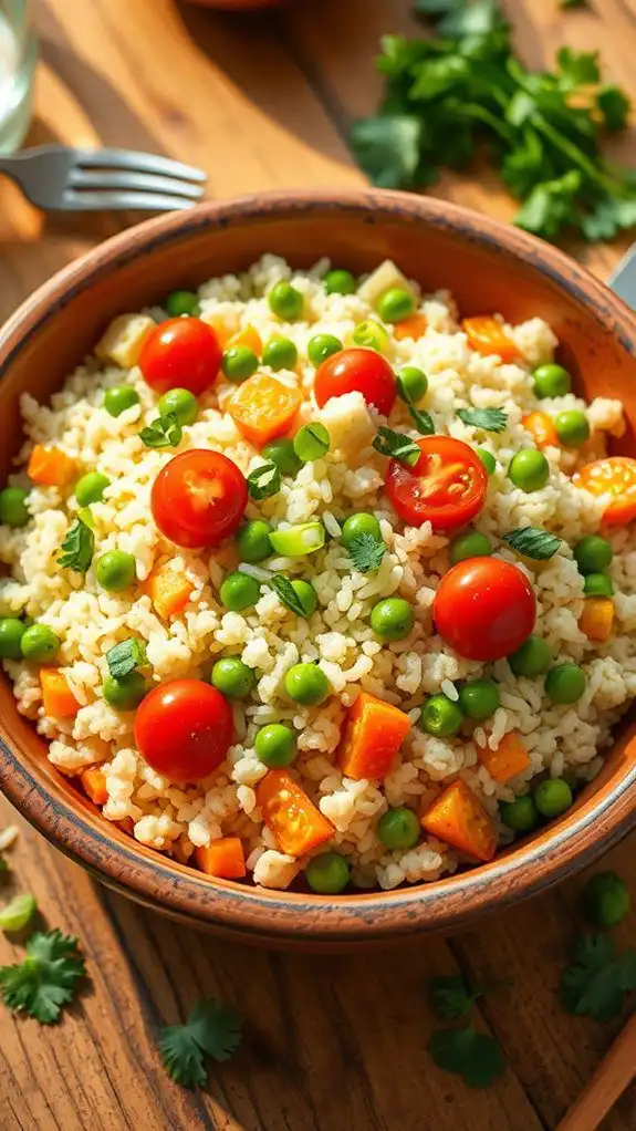 cauliflower based vegetable dish