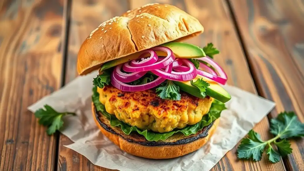 cauliflower chickpea burger recipe