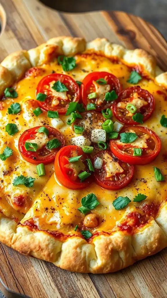 cauliflower crust cheeseburger pizza