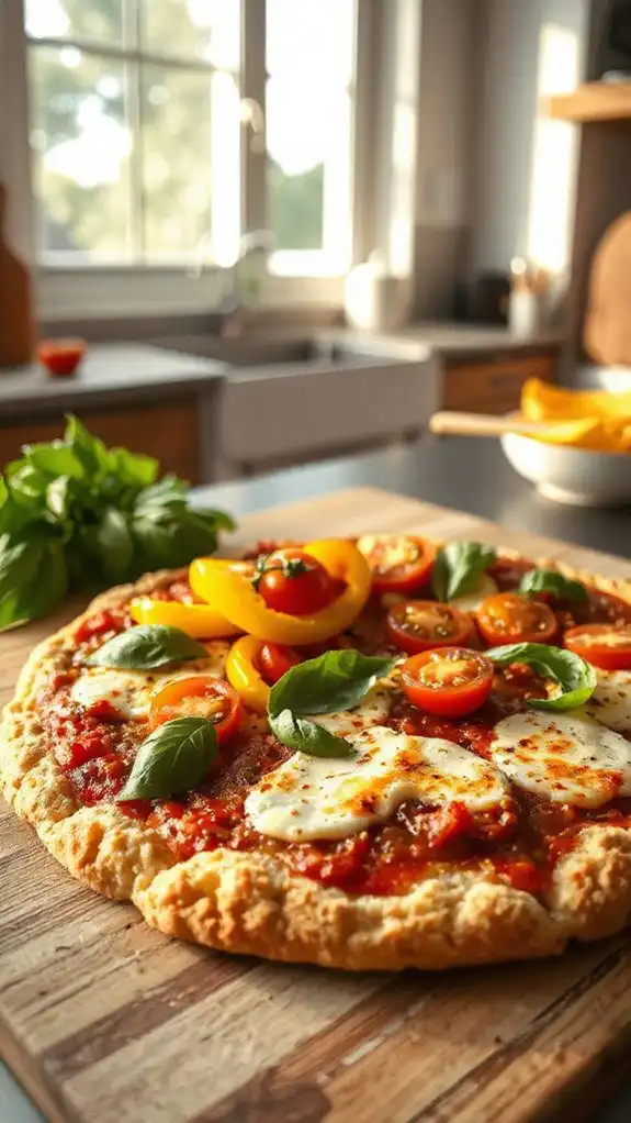 cauliflower crust low carb pizza