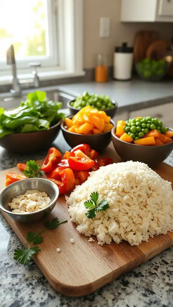 cauliflower rice stir fry recipe