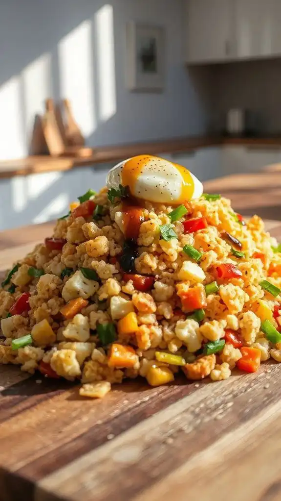 cauliflower rice with egg