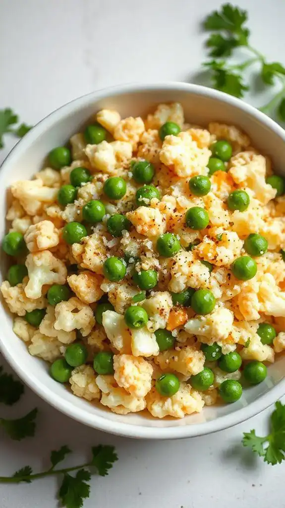 cauliflower rice with eggs cauliflower rice with eggs