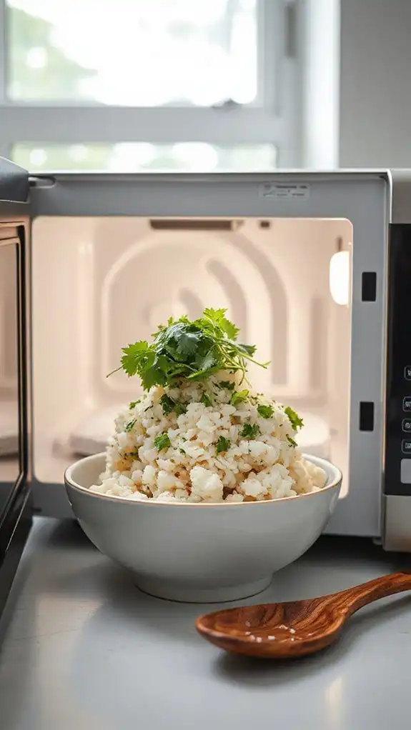 cauliflower rice with herbs