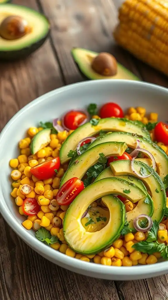 charred corn avocado delight