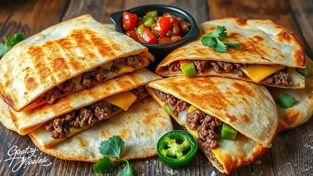 cheeseburger inspired quesadilla recipe cheeseburger inspired quesadilla recipe