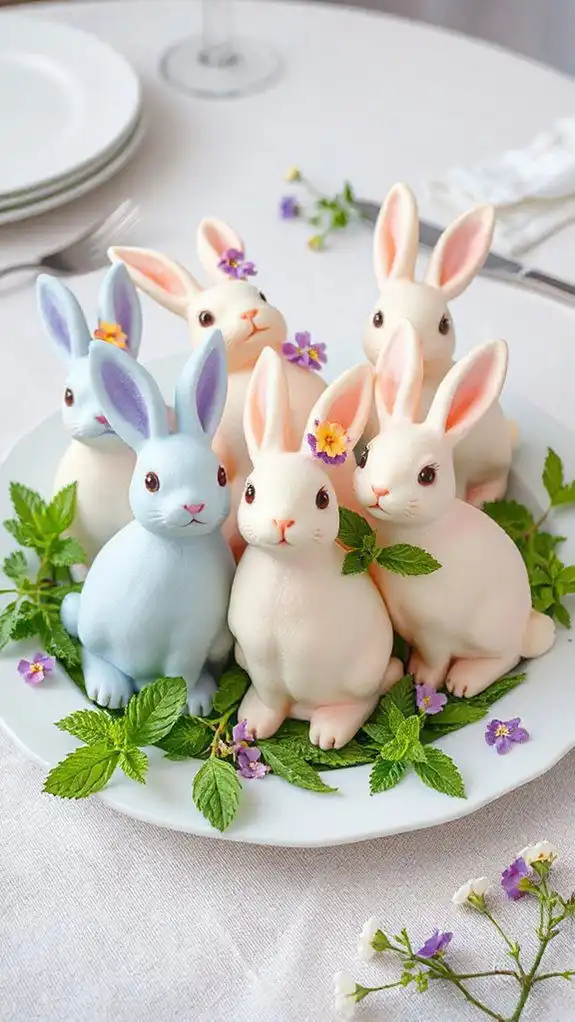 cheesecake shaped like bunnies