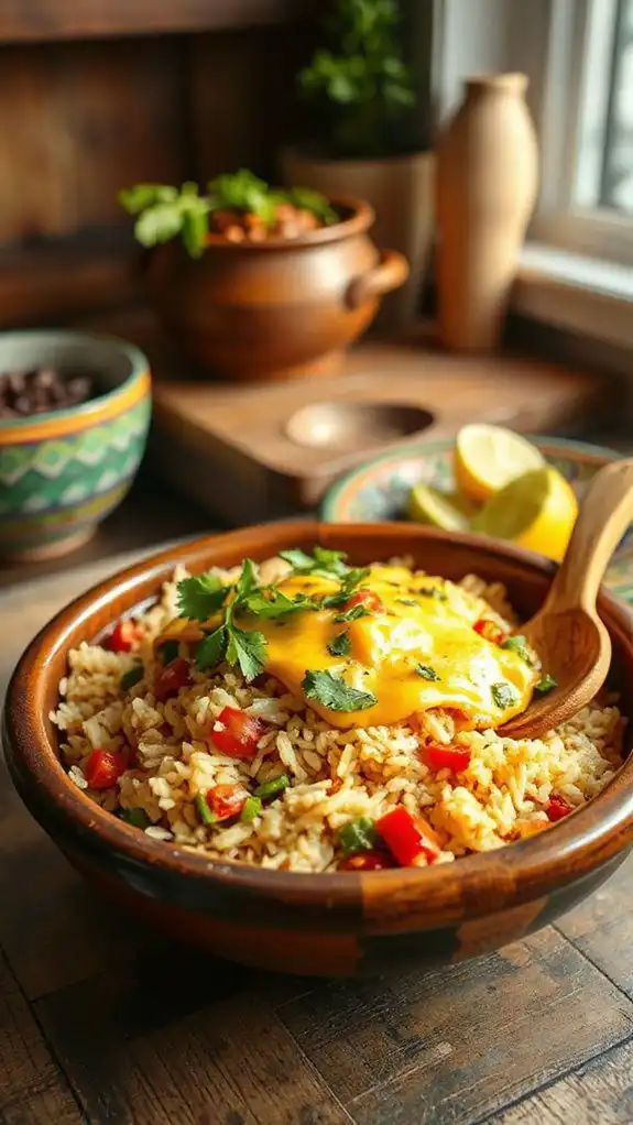 cheesy and flavorful rice